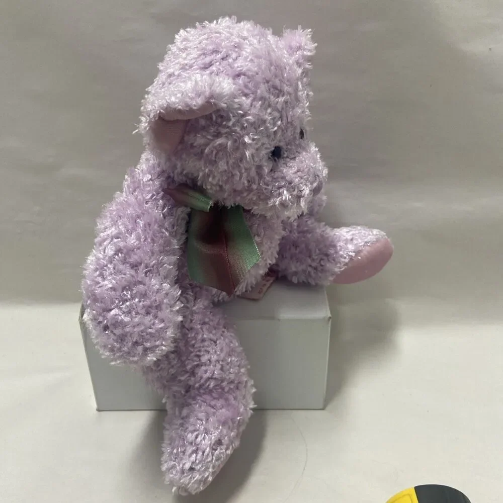 Russ Sparkles the Sparkly Purple Bear Sitting 8.5 inches Vintage